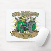 Speelt nog steeds met groene trekkers muismat (Met muis)