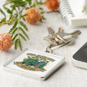 Speelt nog steeds met groene trekkers sleutelhanger (Zijkant)