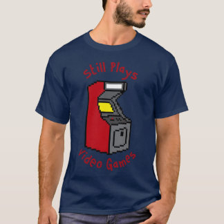 Speelt nog steeds videogames meisje jongen t-shirt