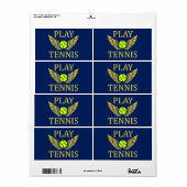 Speeltennis Etiket (Full Sheet)