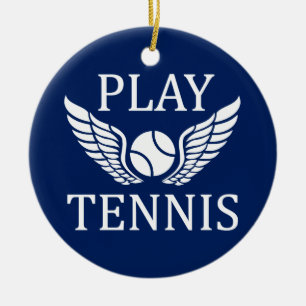 Speeltennis Keramisch Ornament