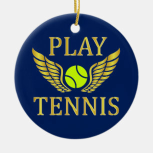 Speeltennis Keramisch Ornament