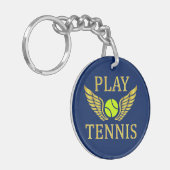 Speeltennis Sleutelhanger (Voorkant Links)