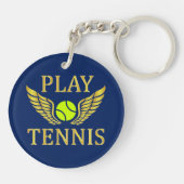 Speeltennis Sleutelhanger (Achterkant)