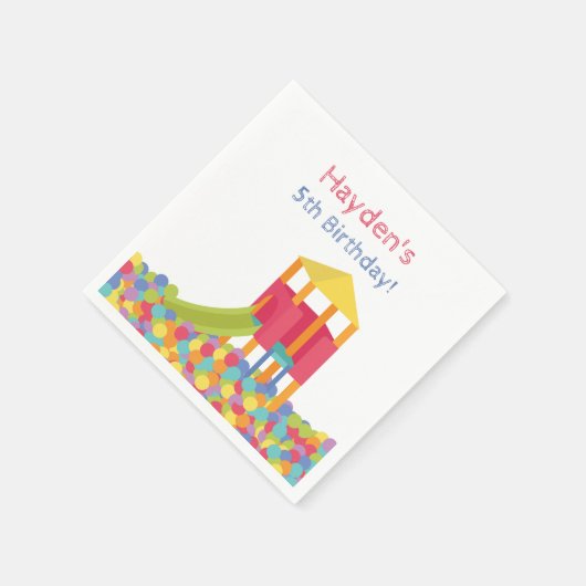 Speeltuin Ball Pits Kind Verjaardagsfeest Servette Servetten (Hoek)