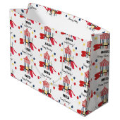 Speeltuin Kinder Jongens Meisjes Verjaardag Aangep Groot Cadeauzakje (Achterkant Gekanteld)