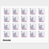 Speeltuin Leuke Verjaardag Bash Vierkante Sticker (Vel)