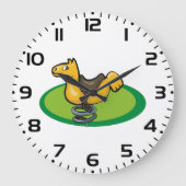 Speeltuin Paard Spring Rider Grote Klok (Voorkant)