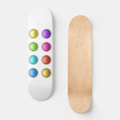 Speeltuin Skateboarder Button Ball Bubble 3D Skateboard (Voorkant)