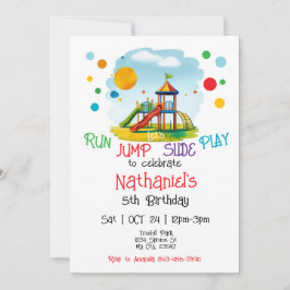 Speeltuin Verjaardag Uitnodiging