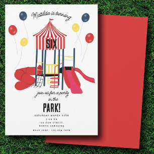 Speeltuin Verjaardagsfeest in het Kinder Park Kaart