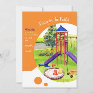 Speeltuin Verjaardagsfeest Kaart