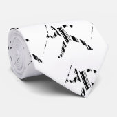 Speer BAR CODE Sport Atletiek Patroon Stropdas (Opgerold)