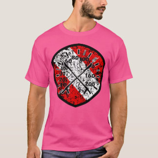 Speervissen Freediving met Diver Down Flag T-shirt