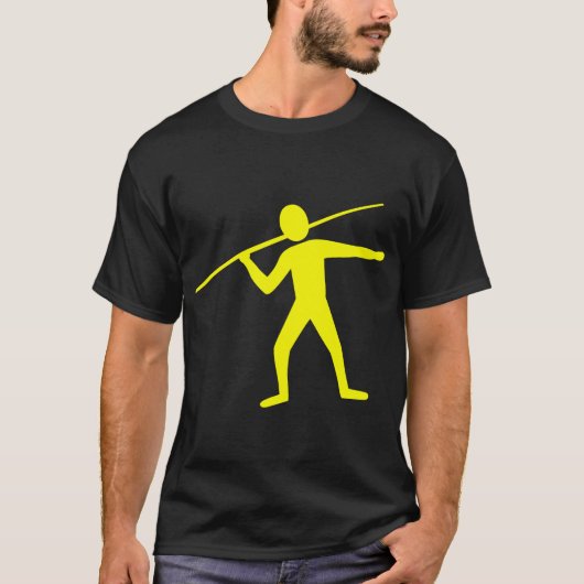 Speerwerper - Geel T-shirt (Voorkant)