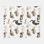 Speful Ferret Business Fleece Deken (Voorkant (Horizontaal))