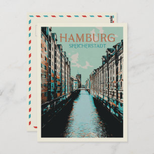 Speicherstadt Hamburg - Iconisch Warehouse Distric Briefkaart