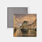 Speicherstadt, Hamburg Magneet (Voorkant / Achterkant)