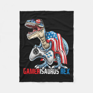 Spel 4 juli T Rex Dinosaurus Amerisaurus Rex Bo Fleece Deken