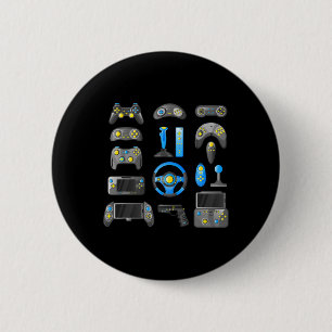 Spel Controle Alle Dingen Videogame 1 Ronde Button 5,7 Cm