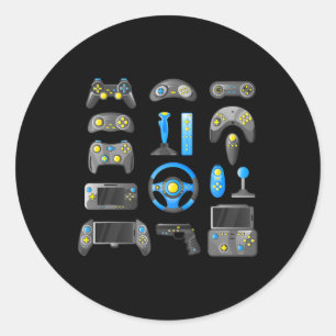 Spel Controle Alle Dingen Videogame 1 Ronde Sticker