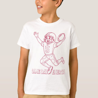 Spel Dag Energie! Football speler Kinder’ T-shirt