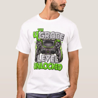 Spel gestart op niveau 4de klas t-shirt