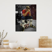Spel hard... Pray Hard Poster (Keuken)