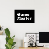 Spel Meester Poster (Thuiskantoor)