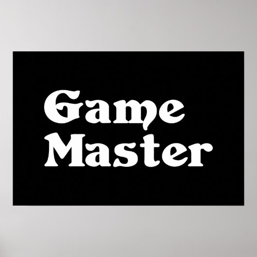 Spel Meester Poster (Voorkant)