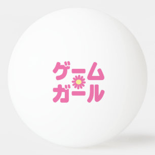 Spel Meisje ゲームガ ール Japanse Katakana Taal Pingpongballen