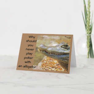 SPEL NIET MET EEN ALLIGATOR KAART