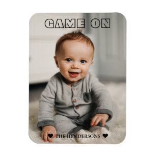 Spel op familie foto spelen magneet