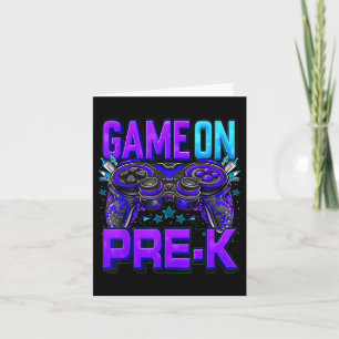 Spel op Pre-K Shirt Terug naar school Pre-K level Kaart