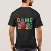 Spel op T20WC ontwerp mannen T-shirt (Achterkant)