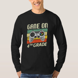 Spel op Vierde Grade Retro Gamer Terug T-shirt