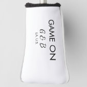 Spel op voeg paar naam bruiloft partij plaats g golfheadcover (Draai 90)