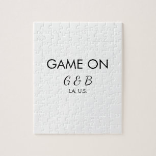 Spel op voeg paar naam bruiloft partij plaats g legpuzzel