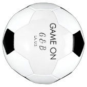 Spel op voeg paar naam bruiloft partij plaats g voetbal (Gedraaid)