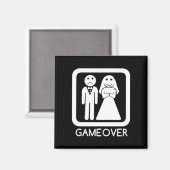 Spel Over Bruid & bruidegom Magnet Magneet (Voorkant / Achterkant)