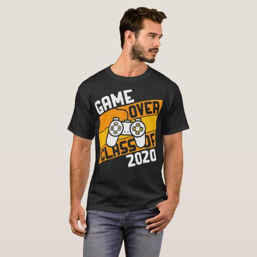 Spel over klasse van 2020 Videospellen Afstuderen T-shirt (Voorkant volledig)