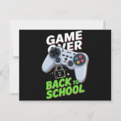 Spel over Terug naar school Grappige eerste dag sc Kaart (Voorkant)