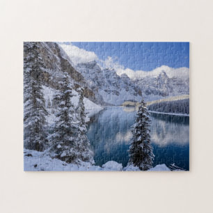 Spel Puzzel Winter Bergen