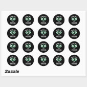 Spel, Set, Matcha Design - Padel Enthusiast Motiva Ronde Sticker (Vel)