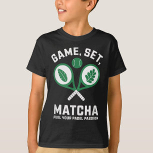 Spel, Set, Matcha Design - Padel Enthusiast Motiva T-shirt