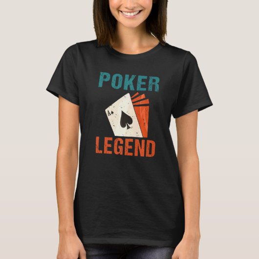 Spel Speelkaarten Poker Legend Premium T-shirt (Voorkant)