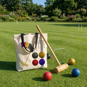 Spel van Croquet Canvas tas