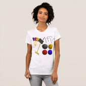 Spel van Croquet vrouwen T-shirt (Voorkant volledig)