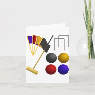 Spel van de Kaarten van de Nota van het Croquet