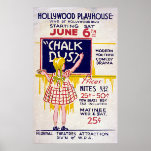 Spel van Hollywood van het Project van het Theater Poster